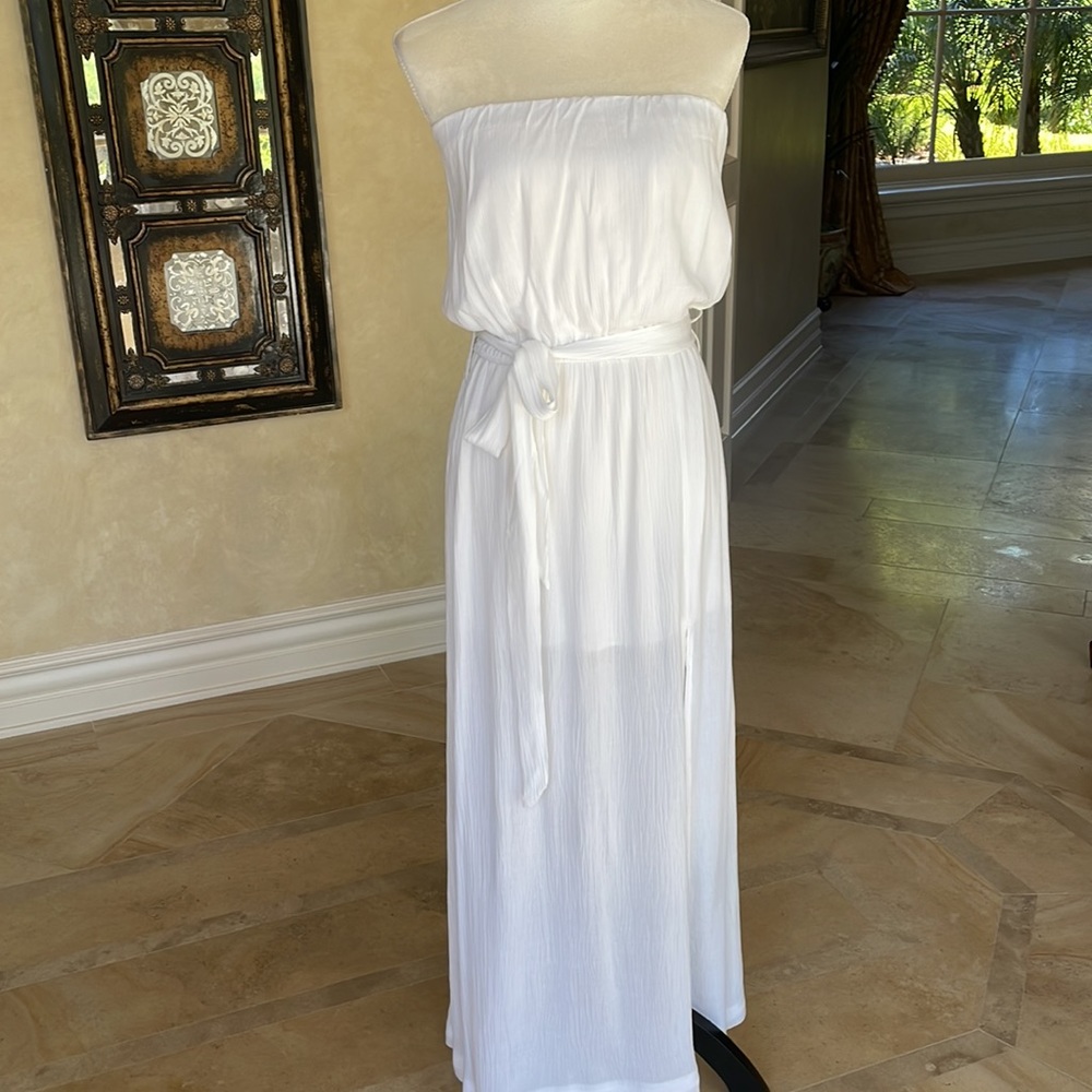 Elan long white dress